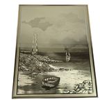 Jean Roy Hardelin - Goudfolie Afbeelding - Gesigneerd - Frankrijk - 1970's thumbnail 7