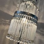 Set Van 2 Kristallen Tafellampen Opaline Vintage Chrome Frame thumbnail 10
