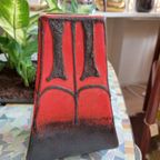 Fat Lava Fatlava Germany Vaas Vaasje Rood Bruin Vintage thumbnail 2