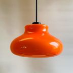 Oranje Glazen Space Age Hanglamp , Jaren 60 thumbnail 4