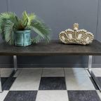 Slate Top And Chrome Coffee Table By Dr. Peter Daenert 1970S thumbnail 3