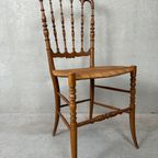 2x Vintage Originele Chiavari Stoelen – Hout thumbnail 4