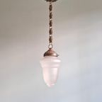 Art Deco Hanglamp In Gesatineerd Glas, 1920-30 thumbnail 13