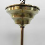 Art Deco Hanglamp Met Gemarmerde Glazen Kap thumbnail 16