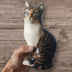 2 Vintage Katten Beelden Studio Six Seneshall Fullham Gesigneerd thumbnail 7
