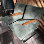 Pair Of Bauhaus Armchairs Fauteuil: Mucke Melder, W.H Gispen thumbnail 10