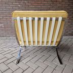 Retro Fauteuil Opnieuw Bekleed Gele Barcelona Stoel thumbnail 10