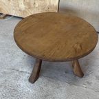Grote Ronde Wabi Sabi Eiken Salon Tafel, Reliving thumbnail 2