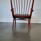 Mid Century Kersen Fauteuil, Waarschijnlijk De Ster thumbnail 6