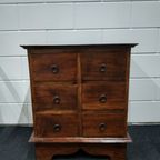 Rustieke Vintage Houten Ladekast Wandkast thumbnail 13