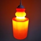 Vintage Oranje Opaline Hanglamp, Jaren 70 thumbnail 8