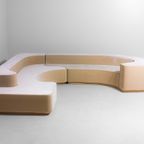 Mid-Century 'Lara' Zitbank Sofa In Beige Fluweel Door Roberto Pamio, 1958 thumbnail 10
