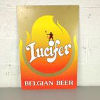 Dubbelzijdige Reclame Lucifer / Dentergems Bier thumbnail 2