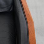 Schuitema Art Deco Design Fauteuil Uit De Decoforma Serie Met Zwart Leer thumbnail 12
