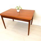 Xl Vintage Eettafel Tafel Jaren 60 Hout Uitschuiftafel thumbnail 5