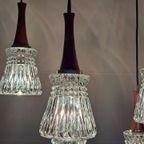 Midcentury Hanglamp Cascade Teak En Kristal thumbnail 9