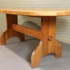 Vintage Grote Massief Grenen Eettafel, Ovaal, 180 X 90 Cm thumbnail 3