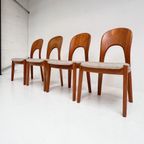 Set Van 4 Niels Koefoed Stoelen Crème, 1960'S thumbnail 2