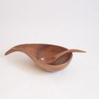 Vintage Organic Wooden Bowls, Set Of Three thumbnail 6