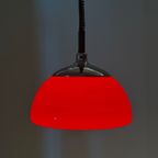 Space Age Hanglamp Van Cosack Leuchten In Rood thumbnail 15