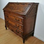 Vintage Secretaire Ladekast Bureau Buro Thuiswerkplek 215 thumbnail 11