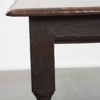 Grote, Functionele Antieke Engelse Bijzettafel/ Stool Met Een Waanzinnig Patina thumbnail 9