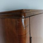 Prachtige Engelse Art Deco Burrnut-Garderobe thumbnail 19