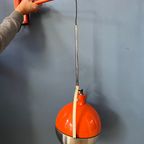 Oranje Mid Century Eyeball Wandlamp / Hengel Light thumbnail 9