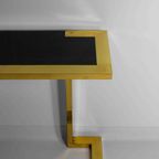 Vintage Regency Messing Console Met Blauwe Graniet, Italië 1970 thumbnail 10