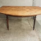 Antieke Tafel Eettafel Franse Wandtafel thumbnail 18