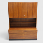 Vintage Boekenkast, Wandkast, Highboard - Tweedelig, Jaren '60 | 01329 thumbnail 11