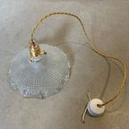 Vintage Holophane Hanglamp – Glas thumbnail 9