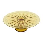 Art Deco Amber Taartschotel Depression Glass Verrerie Scailmont thumbnail 6