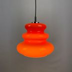 1 Of 2 Orange Glass Pendant Light By Peill And Putzler 1960 thumbnail 7