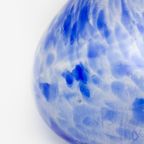 Vintage Glazen Korenblauw Gevlekte Vaas thumbnail 3