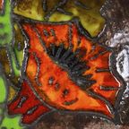 Vintage Keramieken Bord Wandbord Bloemen thumbnail 6