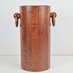 Vintage Massief Houten Paraplubak, Frankrijk 1950 Art Deco thumbnail 3
