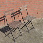 Zwart Metalen Bistrostoelen Set Van 2 thumbnail 3