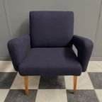 Purple Arm Chair By Jitona 1970s thumbnail 6
