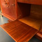 Art Deco Mahonie Hout Dressoir Kast Jaren 30 thumbnail 17