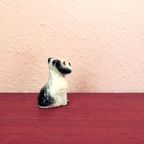 WIT Blauwe Hondje Beeldje thumbnail 5