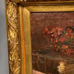M. Van Der Borght. "Stilleven Met Bloemen." thumbnail 8