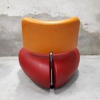 * Leolux Pallone Oranje Rode Design Fauteuil thumbnail 5