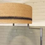 Vintage Slz Zürich Swiss Chroom En Riet Vloerlamp thumbnail 15