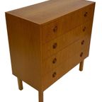 Vintage Ladekast Kastje Jaren 60 Teak Fineer Commode Design thumbnail 11