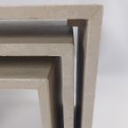 Set Van 3 Italiaanse Travertijn Nesting Tables, Jaren 70 thumbnail 9