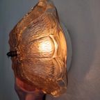 Vintage Plafondlamp Plafonnière Wandlamp Jaren '60 Sixties Glas Amber thumbnail 11