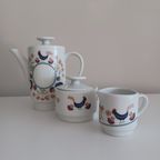 Bareuther Waldsassen Bavaria Vintage 21-delig Koffie/dessertservies thumbnail 12