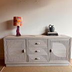 Mid Century Rotan Sideboard Dressoir Vintage thumbnail 2