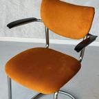 Gebr De Wit 3011 Eetkamerstoelen Vintage Geel Terra Prijs Ps thumbnail 4